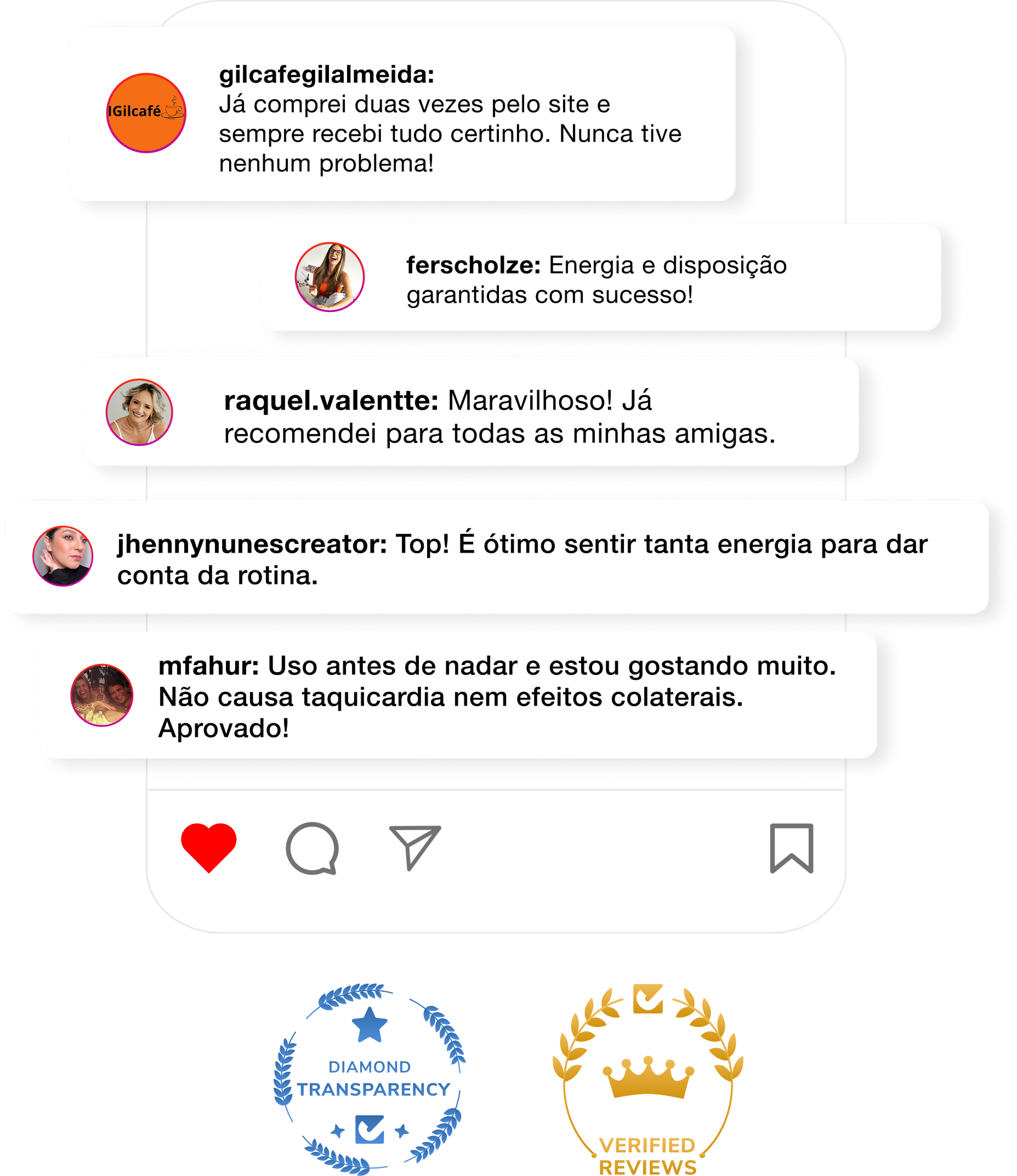 comentarios reais instagram